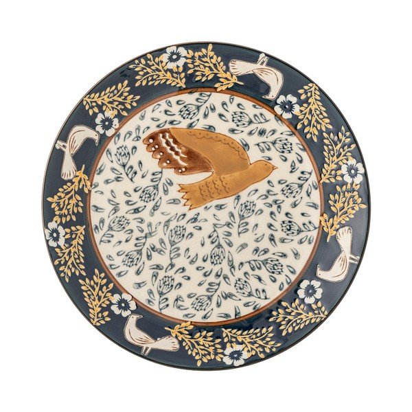 Синя десертна глинена чиния ø 16 cm Hezha – Bloomingville