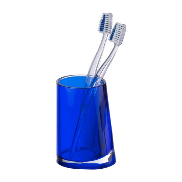 Modrý kelímek na zubní kartáčky Wenko Paradise Blue