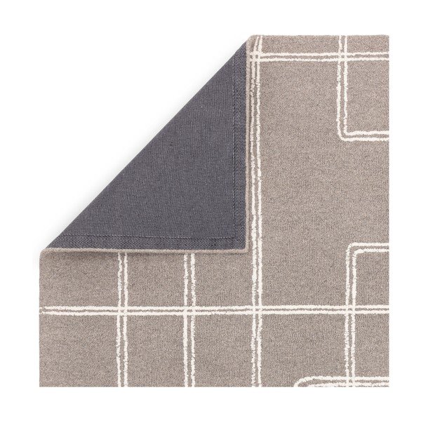 Светлосив ръчно изработен вълнен килим 200x300 cm Ada – Asiatic Carpets-image-2