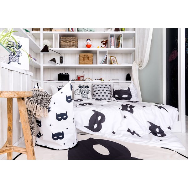 Спално бельо от памучен сатен Fox Hero, 100 x 130 cm - Butter Kings-image-2