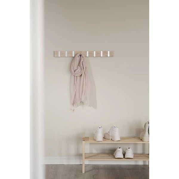 Стенна закачалка от масивен дъб естествена Confetti – Rowico-image-1