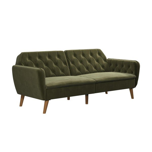 Зелен разтегателен диван 211 cm Tallulah - Novogratz-image-2