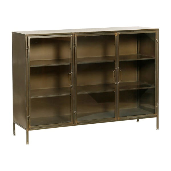 Метална витрина в златно 123,5x91,5 cm Dagenham - Côté Table-image-2