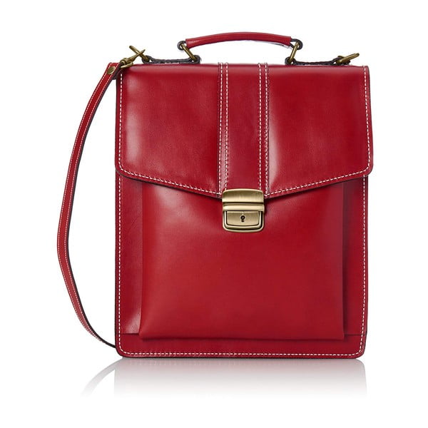 Червена кожена чанта Joanna - Chicca Borse