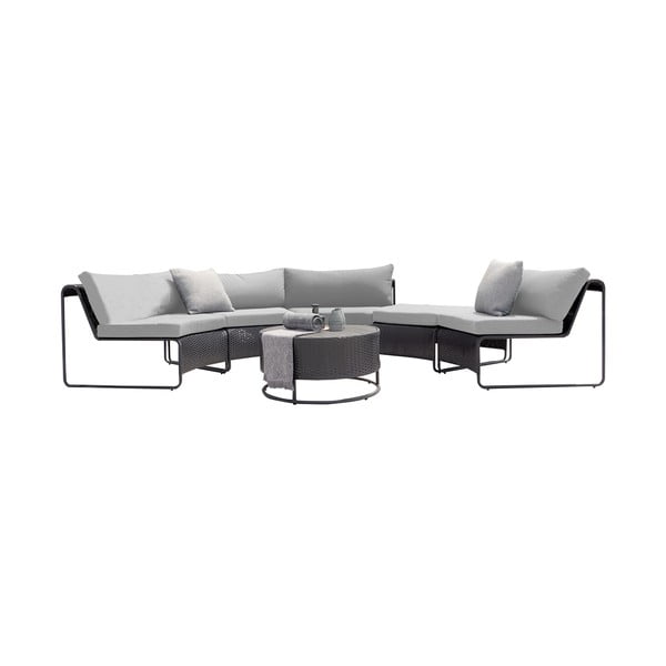 Сив градински комплект за 5 души Rindal - Bonami Selection-image-2