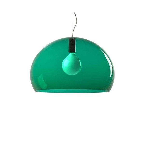 Zelené stropní svítidlo Kartell Fly, ⌀ 52 cm