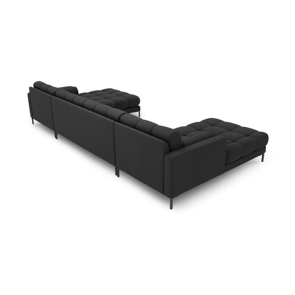 Тъмносив ъглов диван ("U" форма) Bali – Cosmopolitan Design-image-4