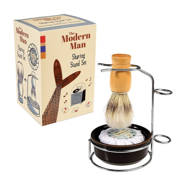 Комплект за бръснене със стойка Modern Man - Rex London-image-2