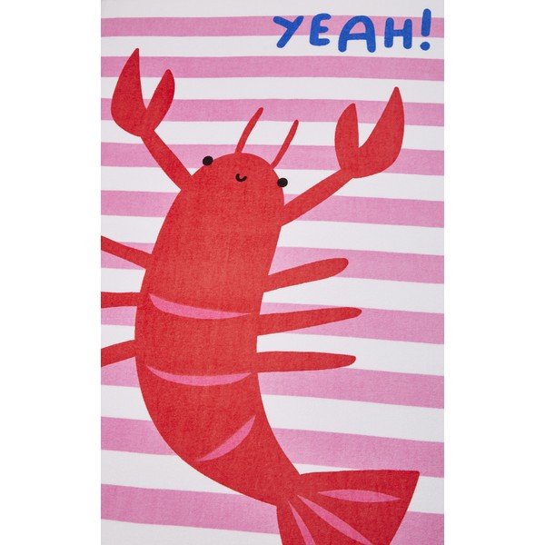 Růžová plážová osuška 160x76 cm Shell Yeah – Catherine Lansfield-image-2