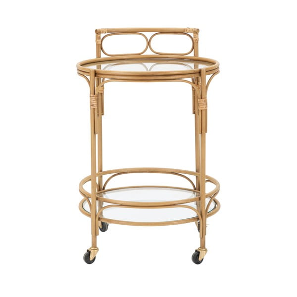 Метална маса за сервиране на колелца ø 51 cm Panama - Mauro Ferretti-image-2