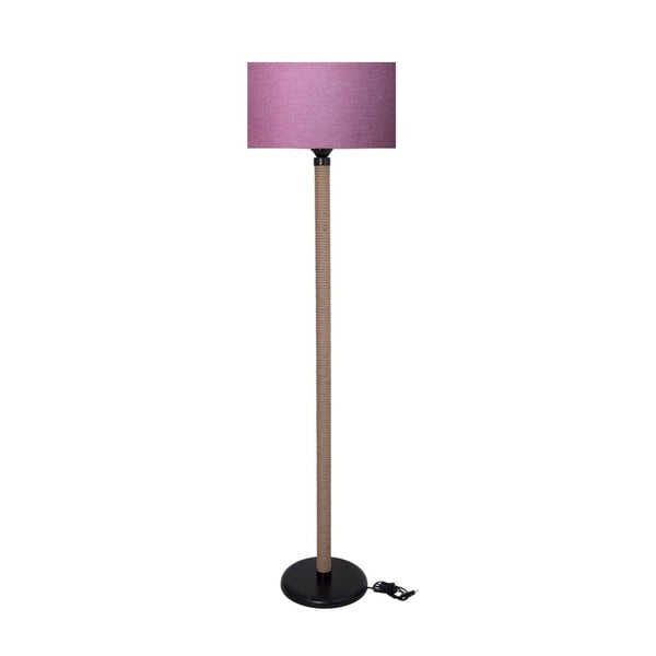 Свободностояща лампа с розов абажур Rope - Kate Louise