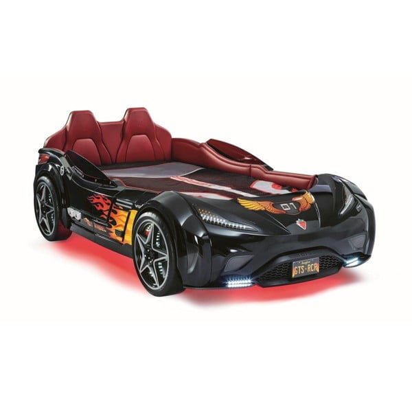 Fast GTS Carbed Черно легло за кола с червено осветление - Unknown