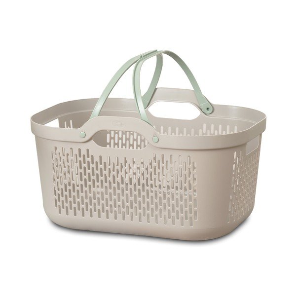 Светлокафяв пластмасов кош за пране 45 l – Addis