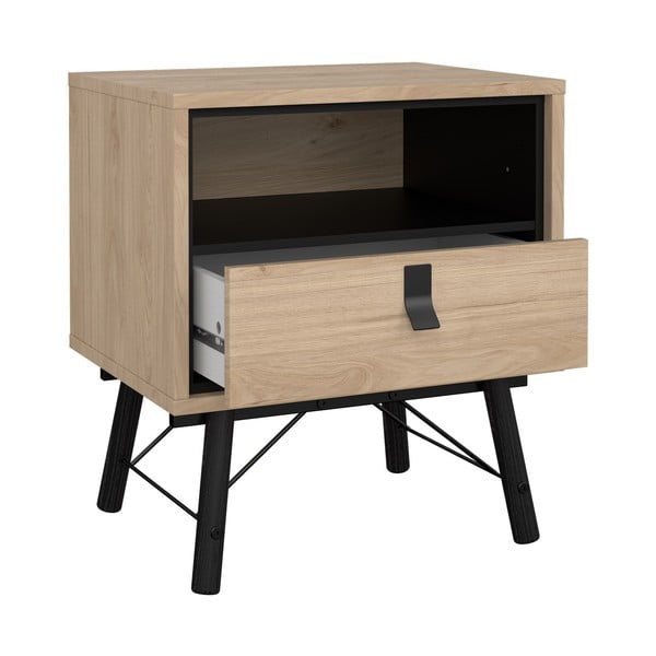 Нощно шкафче в дъбов декор в естествен цвят Ry - Tvilum-image-3