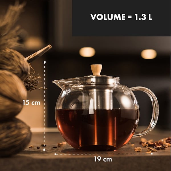 Стъклен чайник , 1,3 л Sencha - Klarstein-image-1