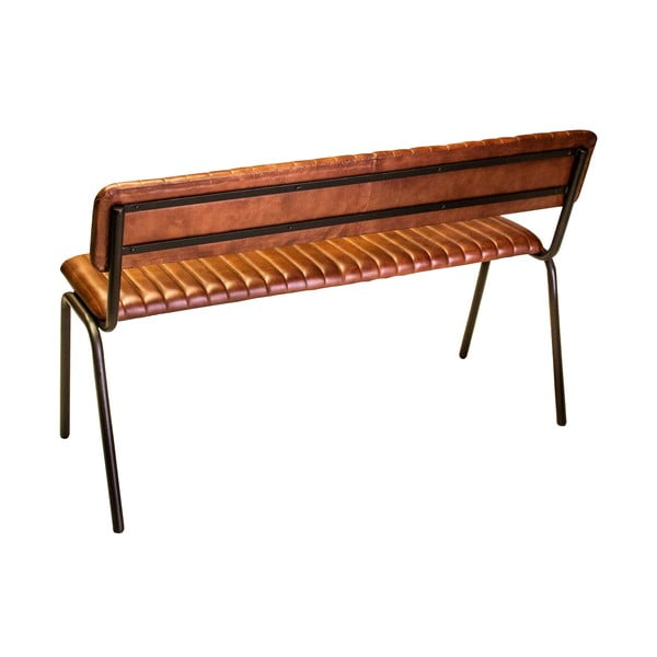 Кафява кожена пейка – Antic Line-image-1