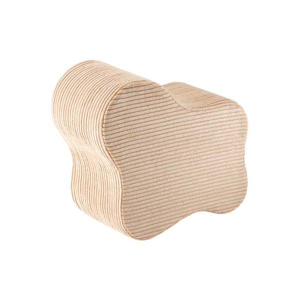 Светлокафяв детски пуф от рипсено кадифе Cloud – Wigiwama-image-2