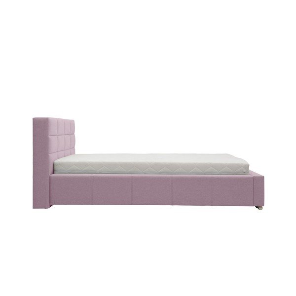 Světle růžová dvoulůžková postel Mazzini Beds Reve, 140 x 200 cm-image-1