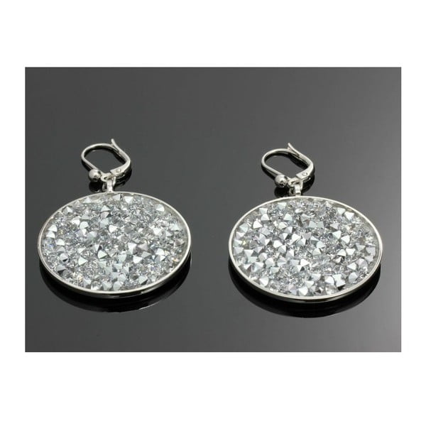 Обеци Swarovski Elements Clear Mirror - JSB Bijoux