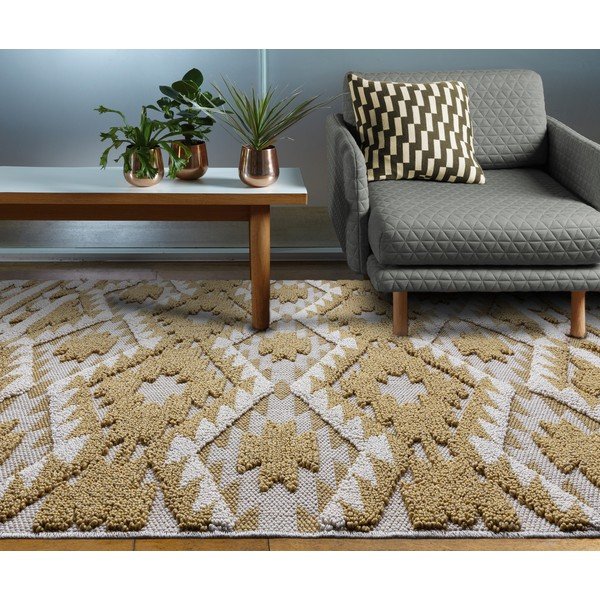 Жълт килим , 120 x 170 cm Taza - Asiatic Carpets-image-4