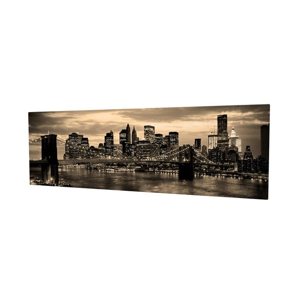 Живопис върху платно Ню Йорк, 80 x 30 cm - Wallity
