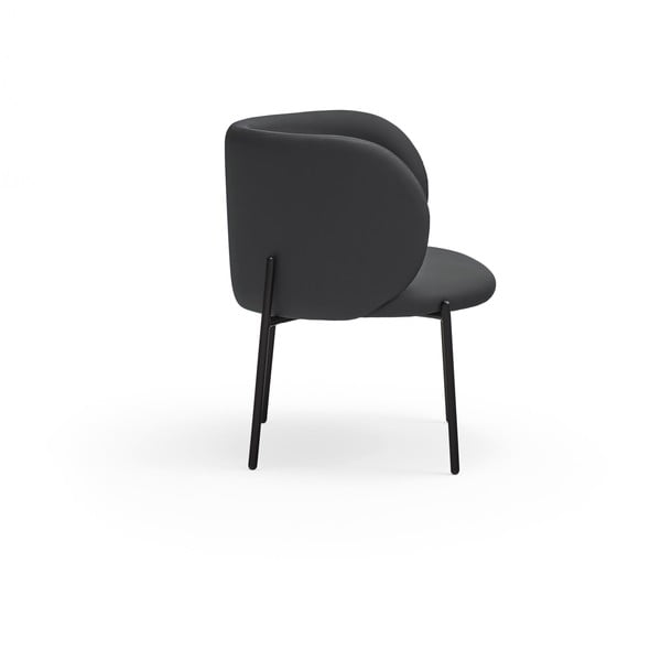 Черен фотьойл от изкуствена кожа Mogi - Teulat-image-4