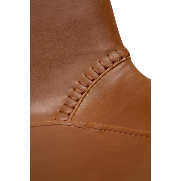 Кафява пейка в цвят коняк с имитация на кожа Hype - DAN-FORM Denmark-image-1