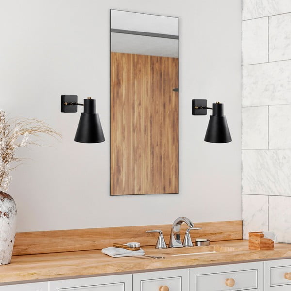 Стенна лампа в черно и златисто ø 14 cm Funnel – Opviq lights-image-1