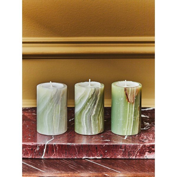 Каменни свещници в комплект за чаена свещ 3 бр. Oleena – Premier Housewares-image-2