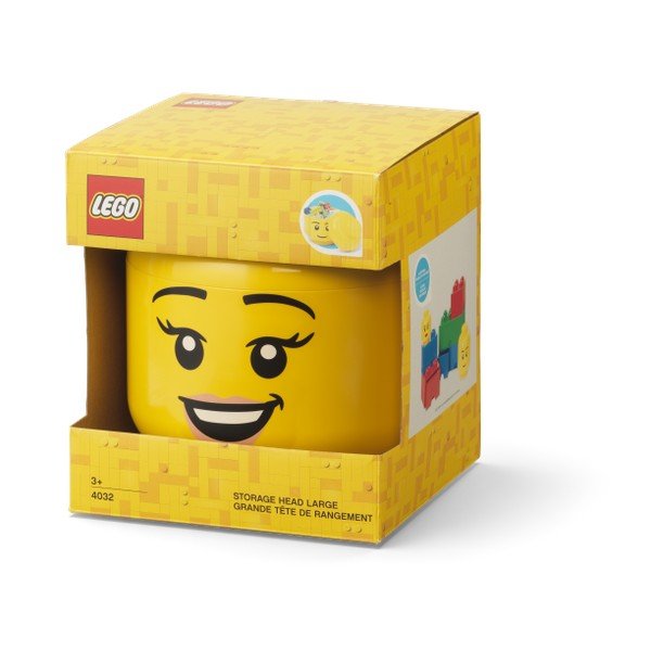 Пластмасова детска кутия за съхранение Head - LEGO®-image-2