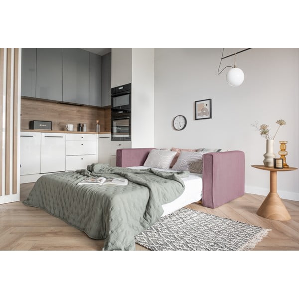 Розов разтегателен диван 168 cm Lucky Lucy - Miuform-image-3