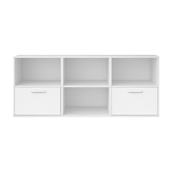 Бял нисък скрин 134x56 cm Keep by Hammel - Hammel Furniture