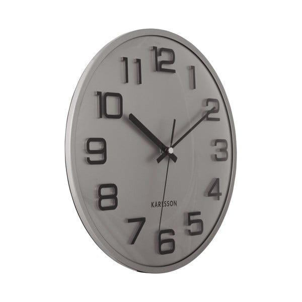 Стенен часовник ø 30,5 cm 3D Numbers – Karlsson-image-3