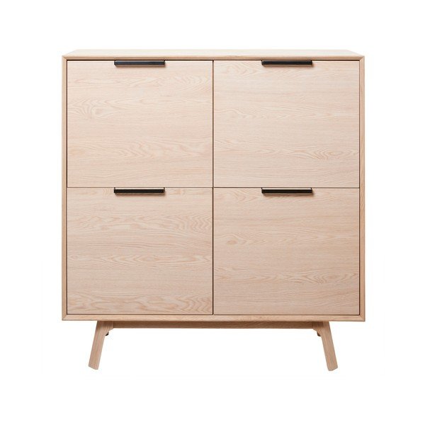 Скрин от бял дъб с 4 врати Vivara - Unique Furniture