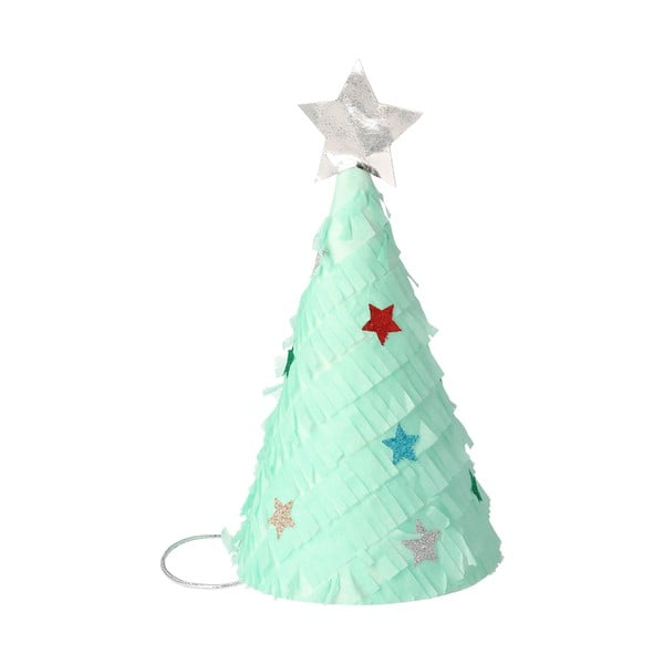 Парти шапки в комплект от 6 броя Christmas Tree - Meri Meri-image-3