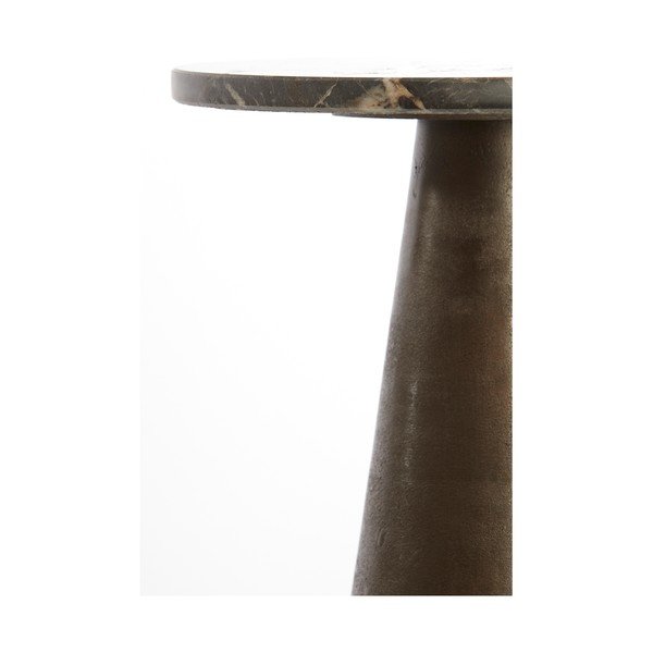 Кръгла странична масичка с мраморна плоча ø 29 cm Ynez – Light & Living-image-3