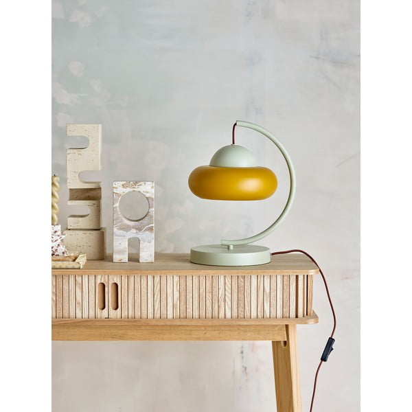 Настолна лампа в цвят жълта охра и кремаво (височина 34,5 cm) Bubble – Bloomingville-image-1