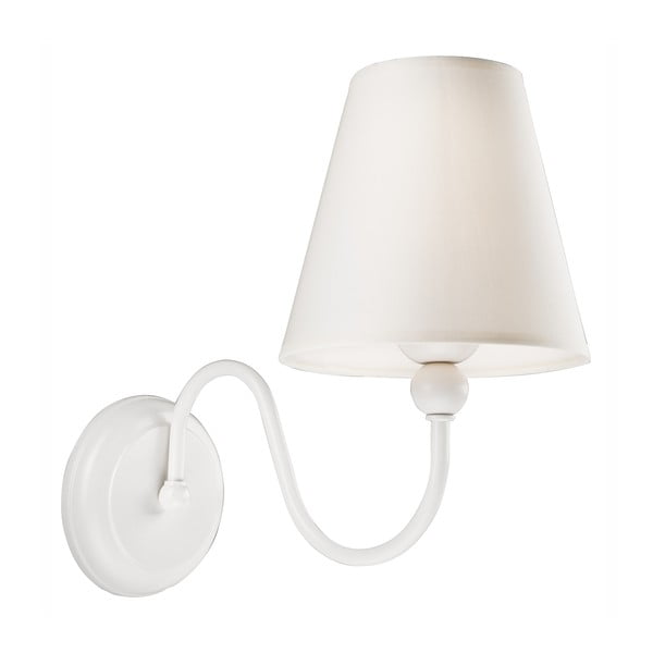 Бяла стенна лампа - LAMKUR