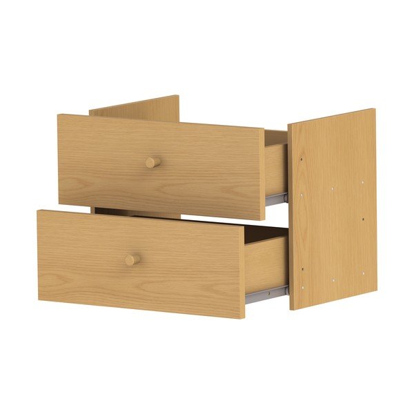 Компонент - чекмеджета в дъбов декор в естествен цвят 43x33 cm Z - Tenzo-image-3