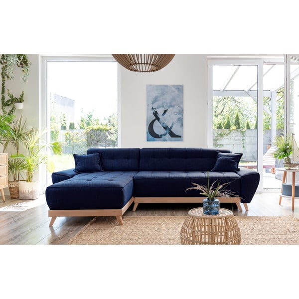 Морскосин разтегателен диван променлив ъглов диван Dazzling Daisy - Miuform-image-1