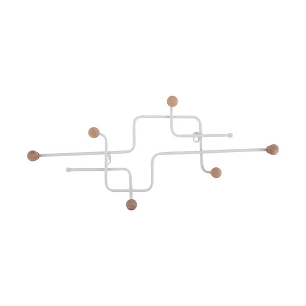 Бяла метална стенна закачалка 60,5 cm Metro – PT LIVING