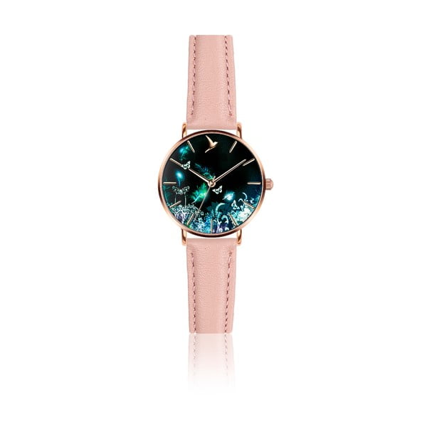 Дамски часовник Dream с розова каишка от естествена кожа - Emily Westwood