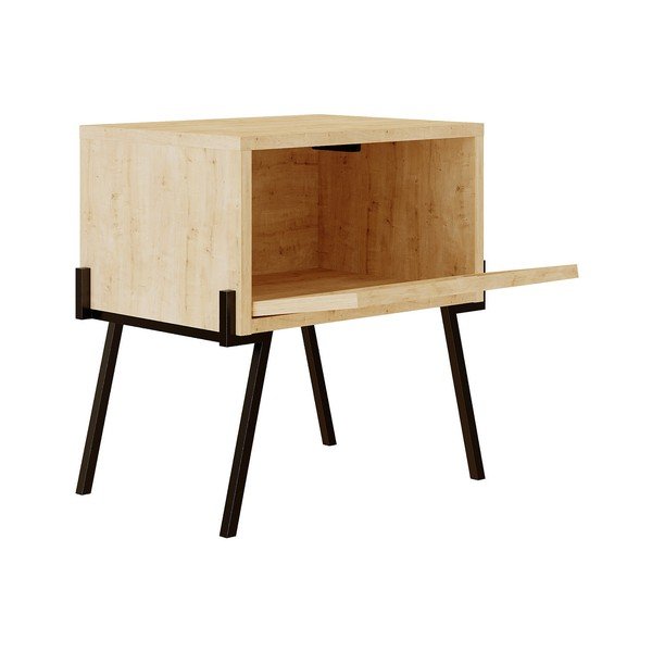 Нощно шкафче в естествен цвят Naive - Kalune Design-image-2