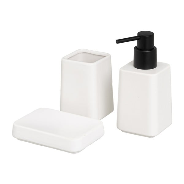 Бял керамичен комплект аксесоари за баня – Casa Selección