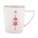 Бяла порцеланова чаша с коледен мотив 380 ml Xmas Tree – Dakls
