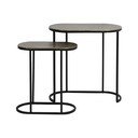 Метални странични масички в комплект от 2 бр. 26x53 cm Bocov – Light & Living