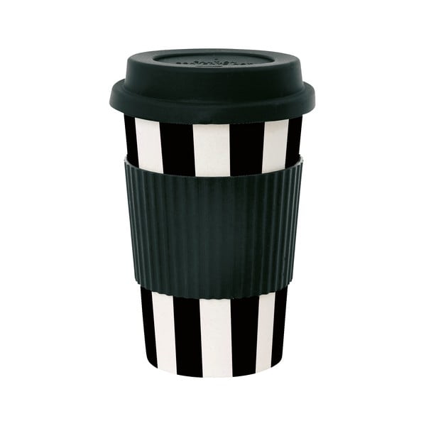 Бамбукова чаша за пътуване на райета Stripes, 0,5 л - Miss Étoile