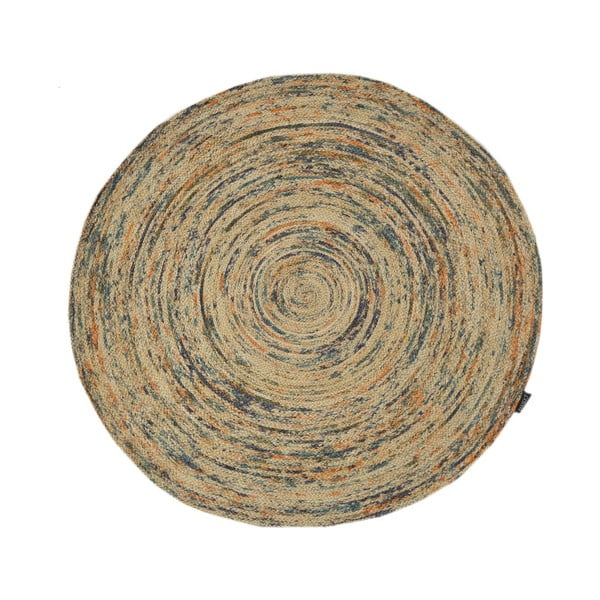 Ръчно тъкан килим от юта Roberta Ground, ø 120 cm - Bakero