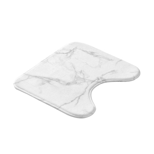 Бяло-сив килим за баня WC 45x45 cm Marbre – douceur d'intérieur