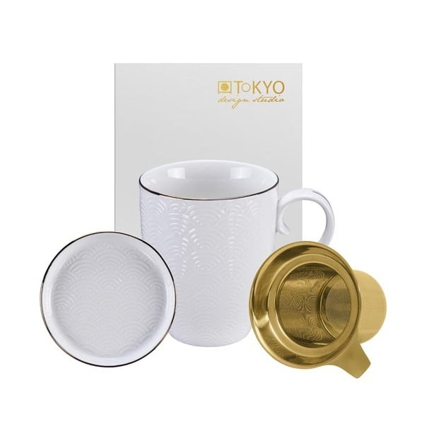 Комплект за бял чай Nippon Wave, 380 ml - Tokyo Design Studio